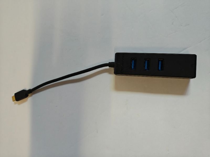 Cable Matters USB C to 3 Port USB A 3.0 Hub Gigabit Ethernet Thunderbolt