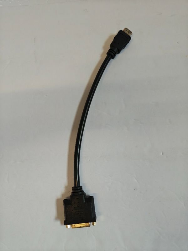 HDMI to DVI Cable Adapter - Female DVI-I to Male HDMI Converter